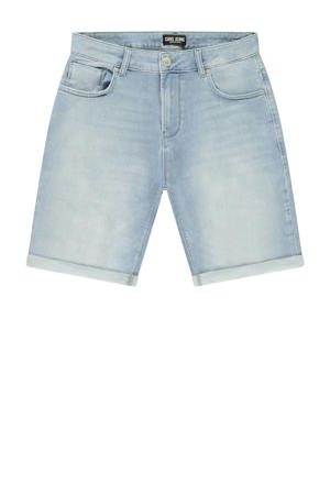 regular denim short light blue denim