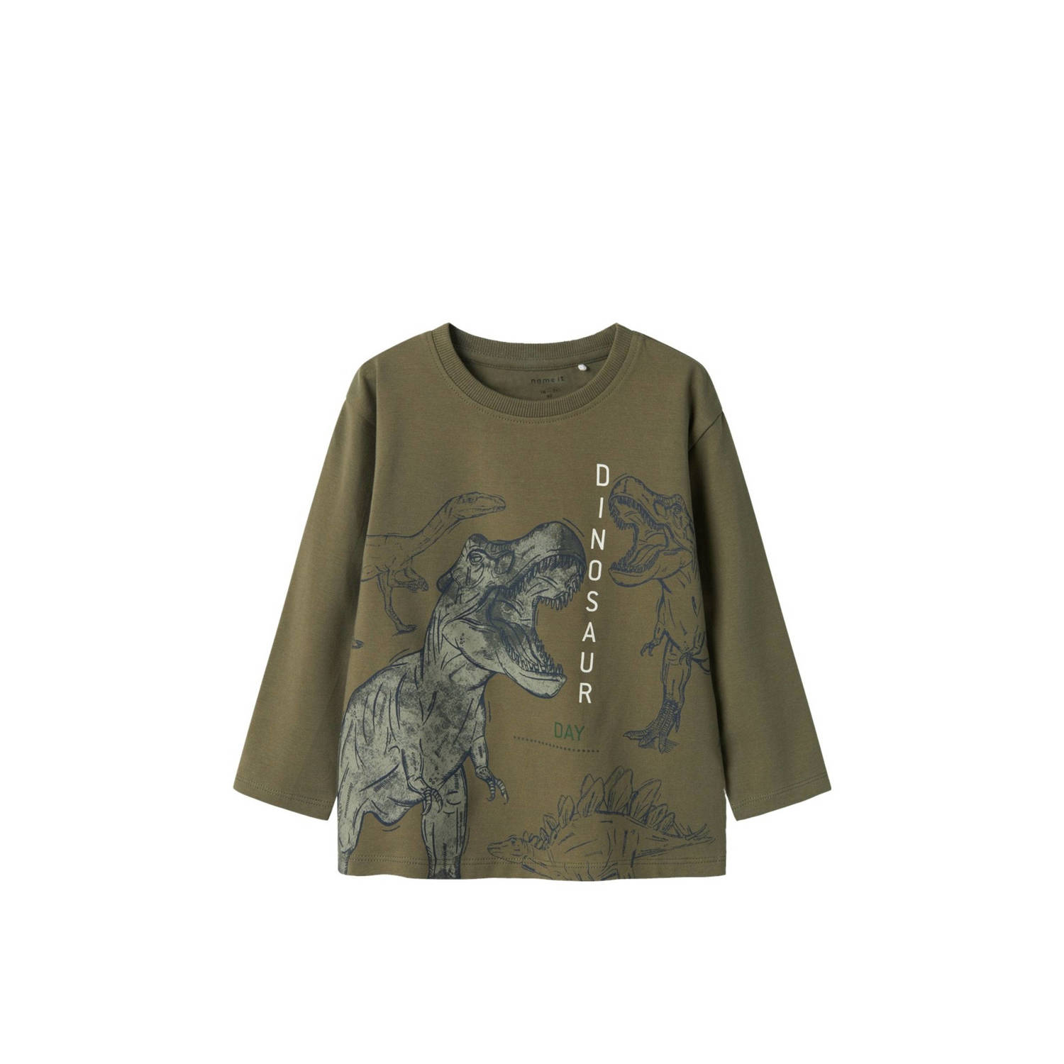NAME IT MINI longsleeve olijfgroen