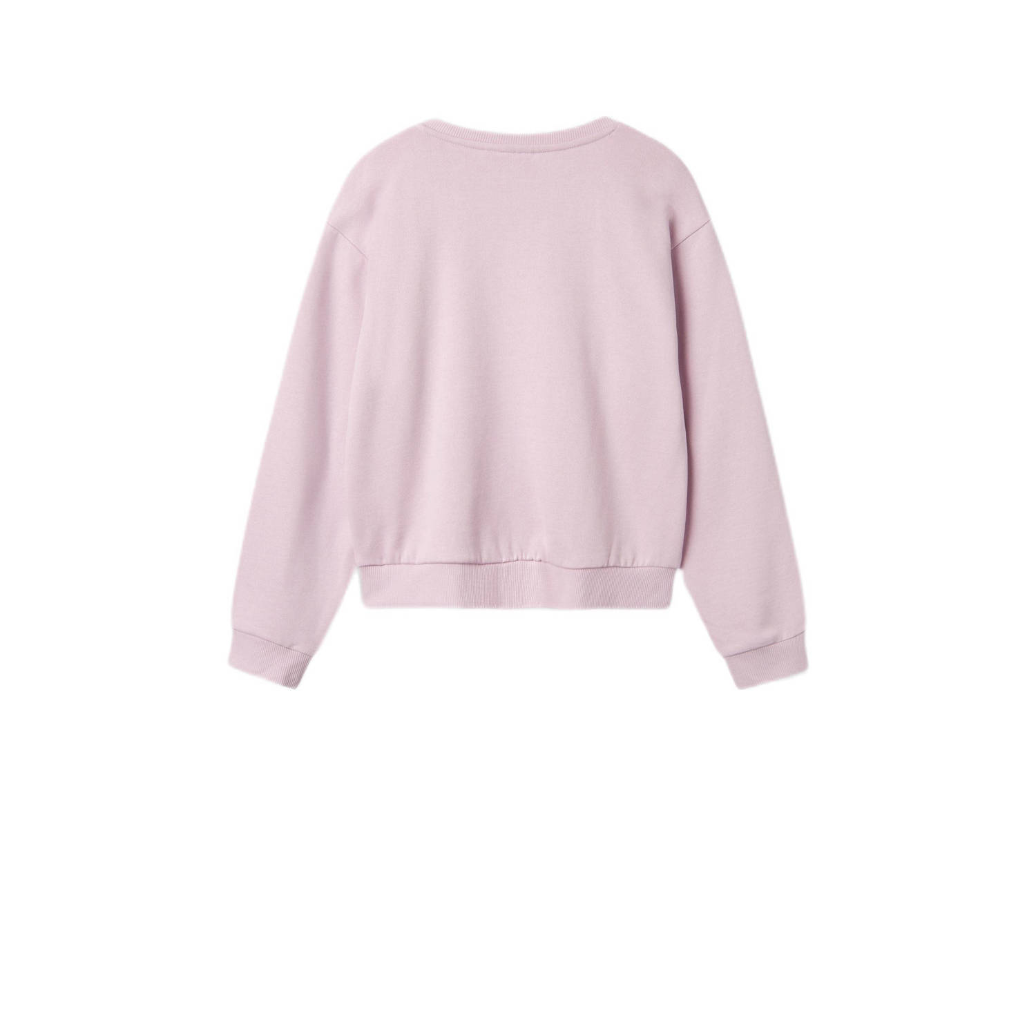 NAME IT KIDS sweater roze met pailletten