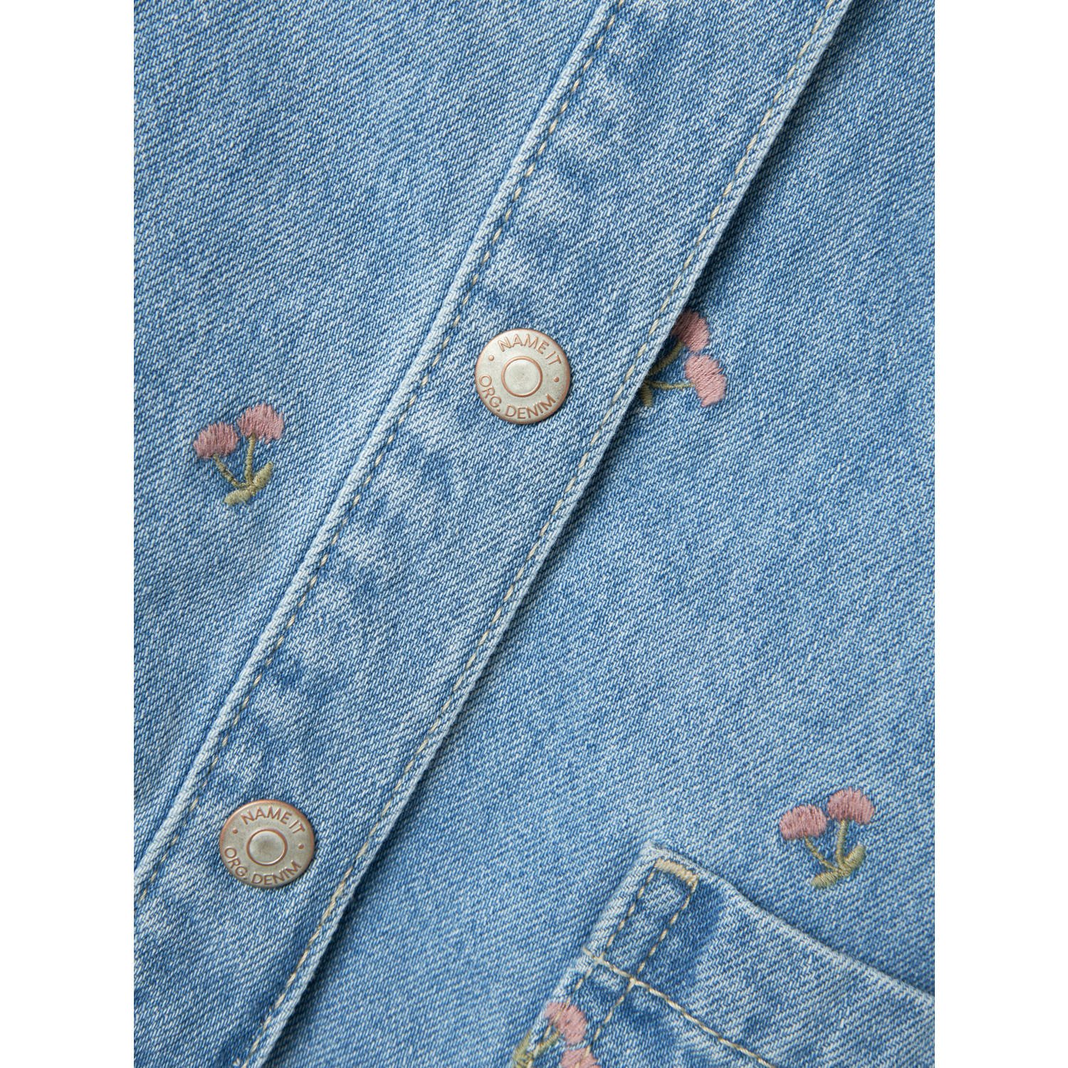 NAME IT MINI spijkerjurk light blue denim