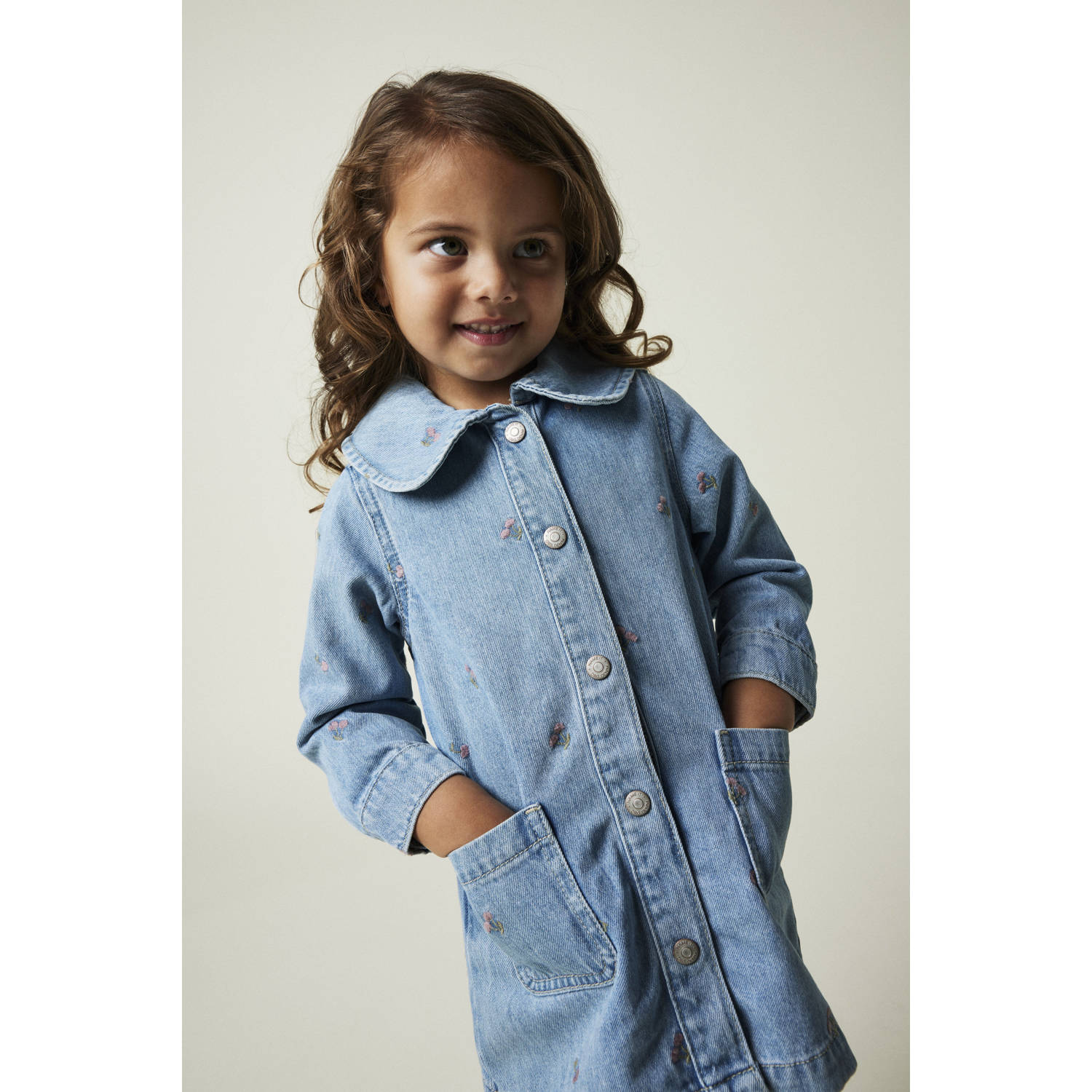 NAME IT MINI spijkerjurk light blue denim