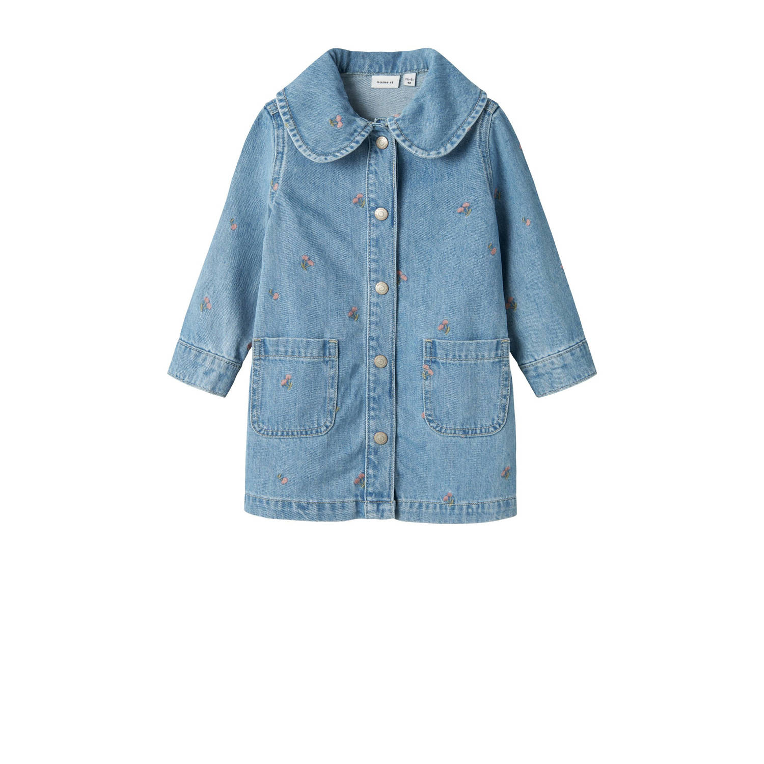 NAME IT MINI spijkerjurk light blue denim