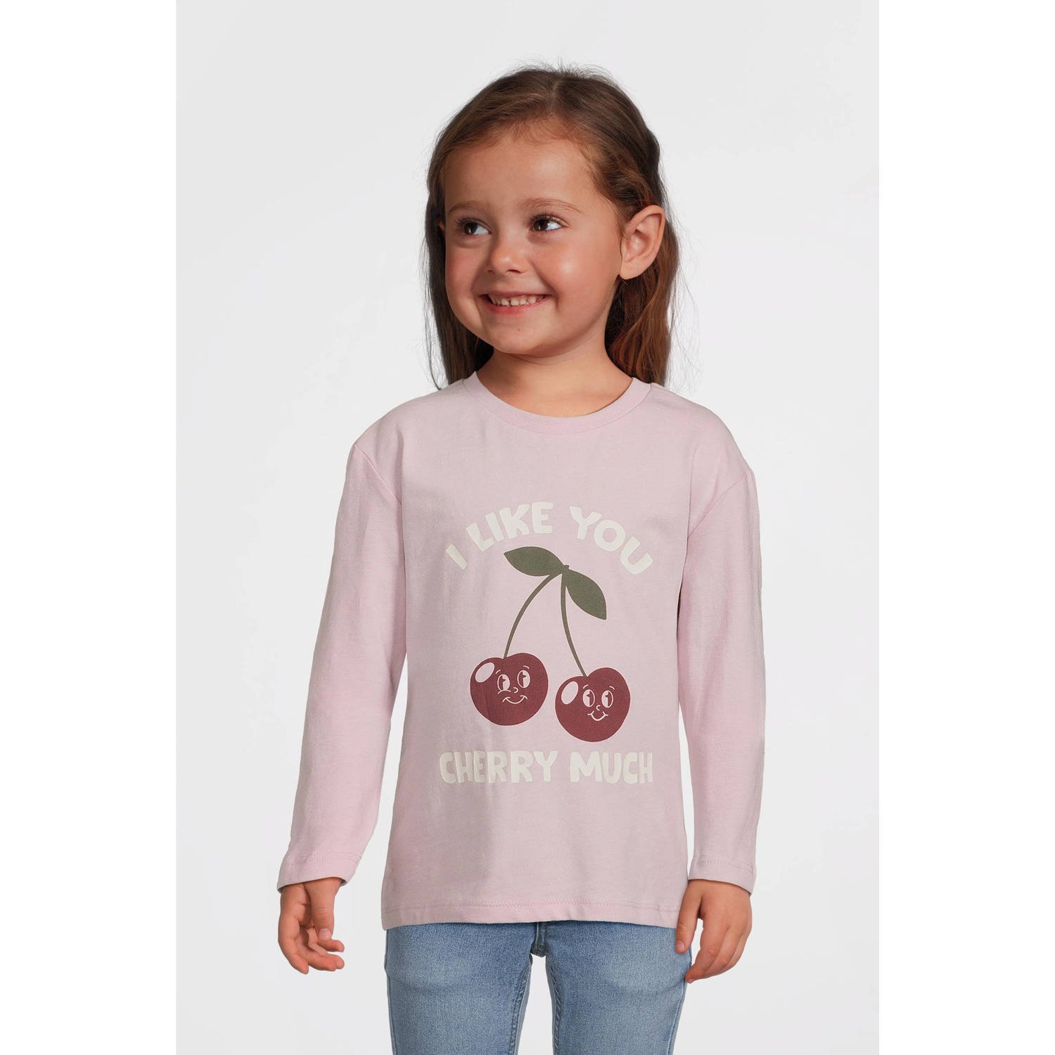 NAME IT MINI longsleeve lichtroze