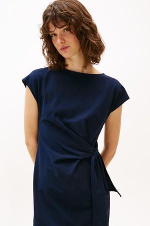 midi jurk marine