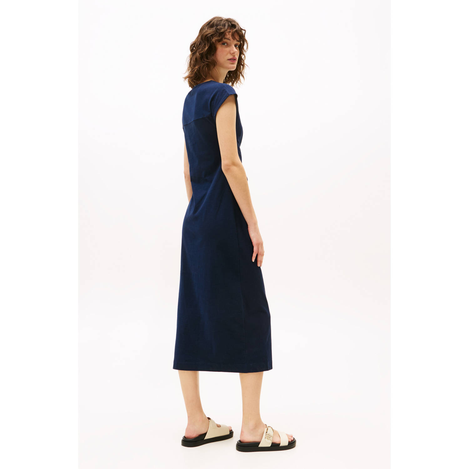 Tommy Hilfiger midi jurk marine