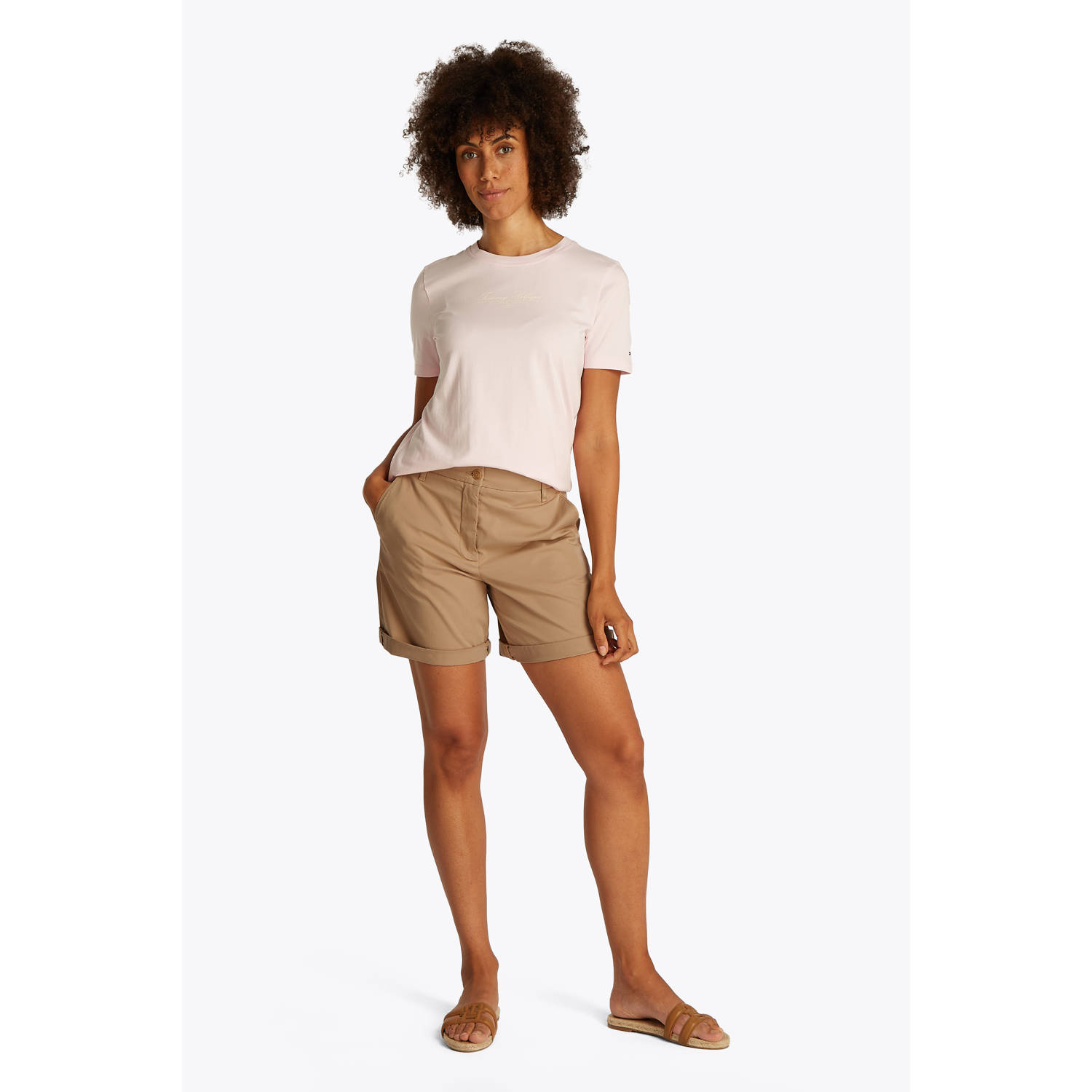 Tommy Hilfiger slim regular waist chino short beige