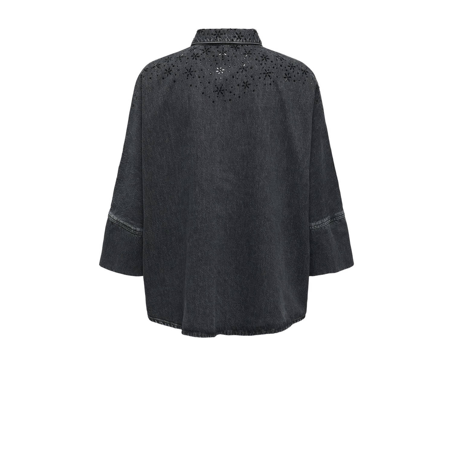 ONLY CARMAKOMA blouse black denim