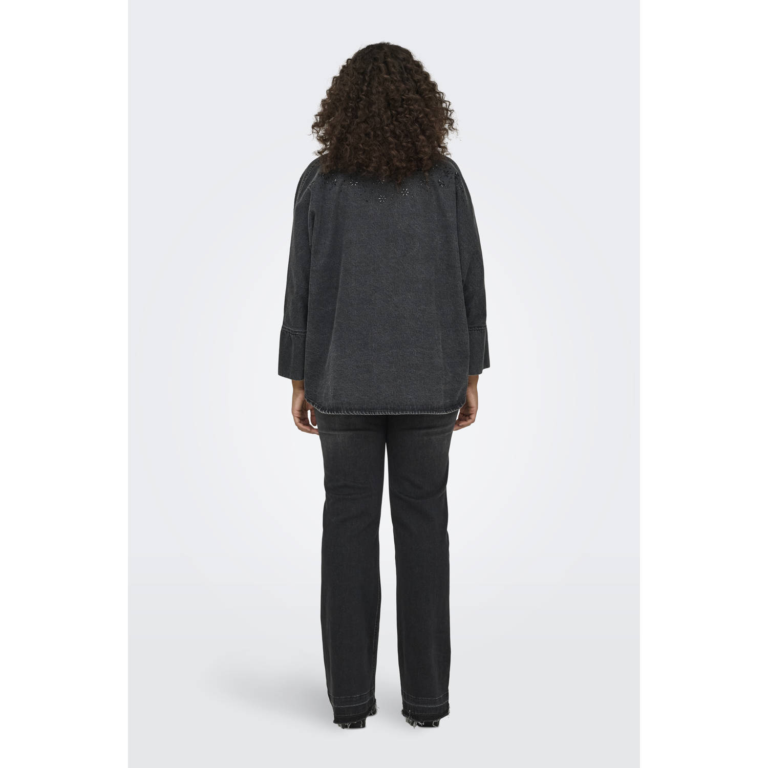 ONLY CARMAKOMA blouse black denim