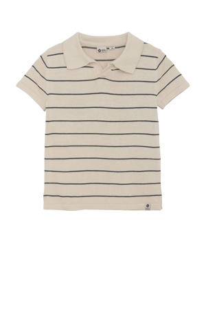 polo beige fijn gebreid
