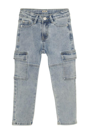 straight leg medium blue denim