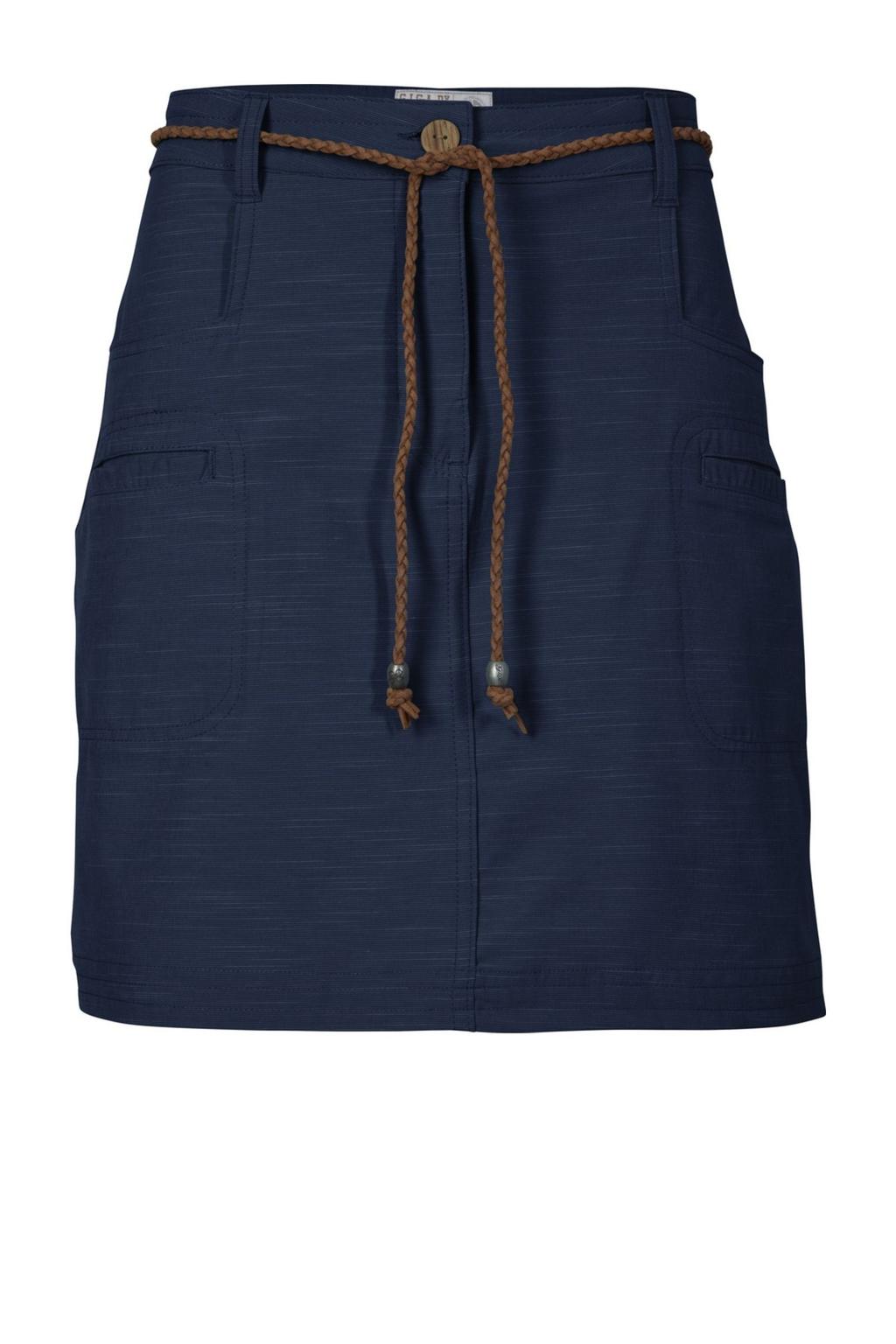 Dark blue denim dames G.I.G.A. DX sportrok dark blue van katoen met rits- en knoopsluiting