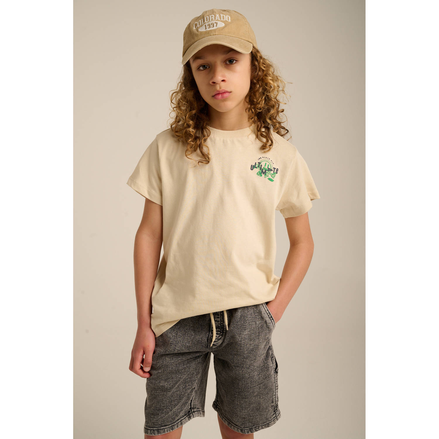 Tumble 'n Dry denim short grijs