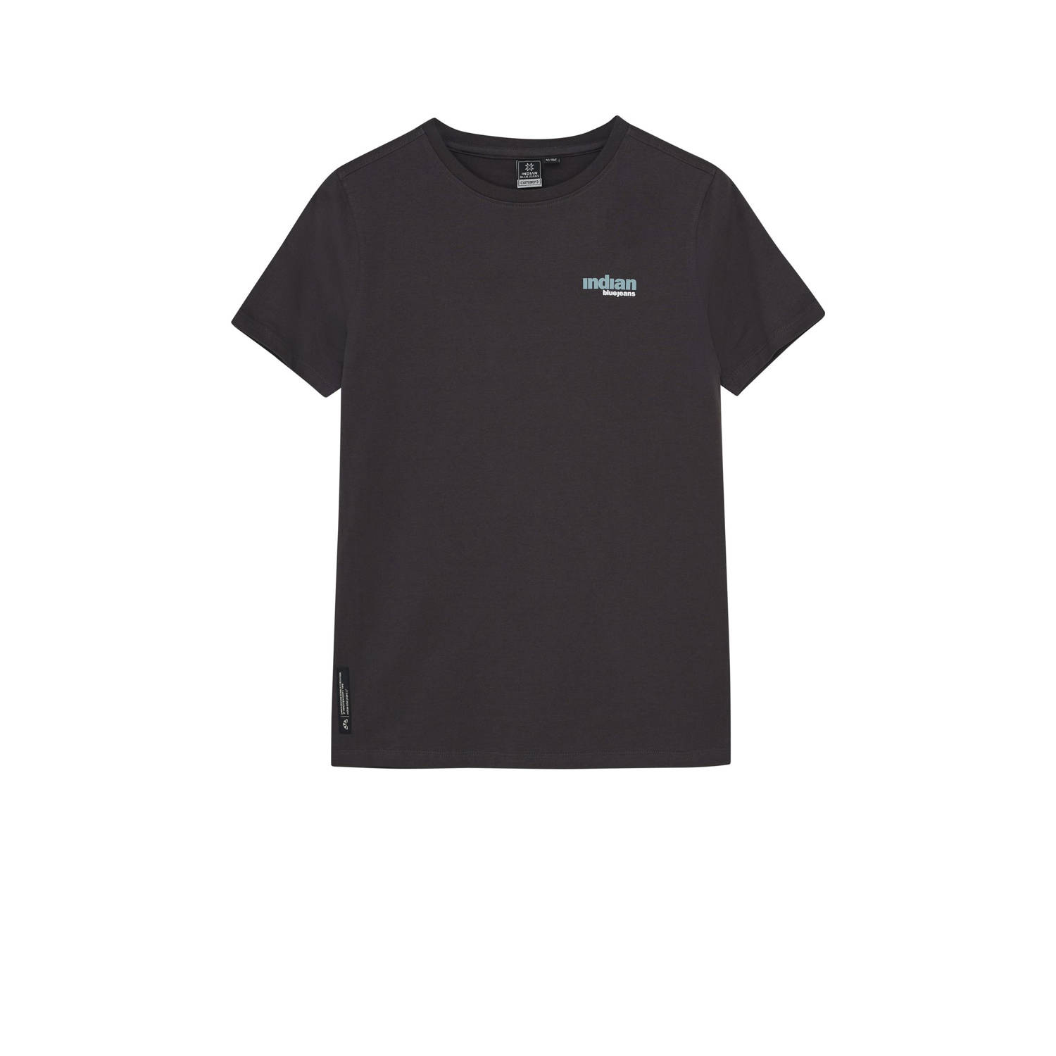 INDIAN BLUE JEANS Jongens Polo's & T-shirts T-shirt Backprint Wave Grijs
