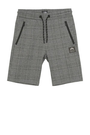 slim casual short grijs