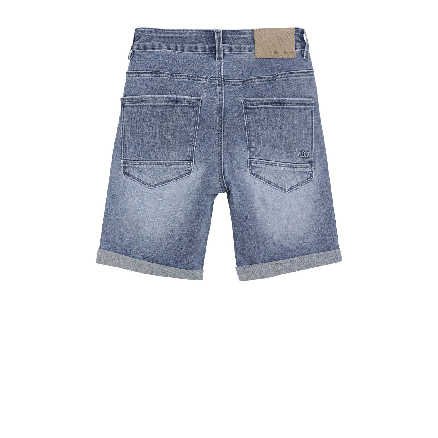 Indian Blue Jeans slim denim short medium blue denim