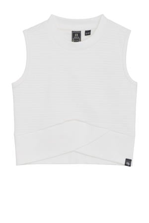 mouwloze top wit