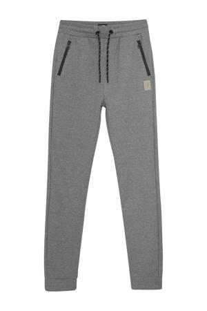 slim sweatpant grijs melange