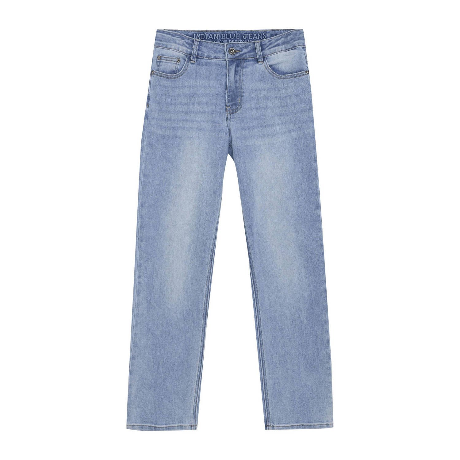 INDIAN BLUE JEANS Jongens Jeans 2650 Wide Loose Used Denim Lichtblauw