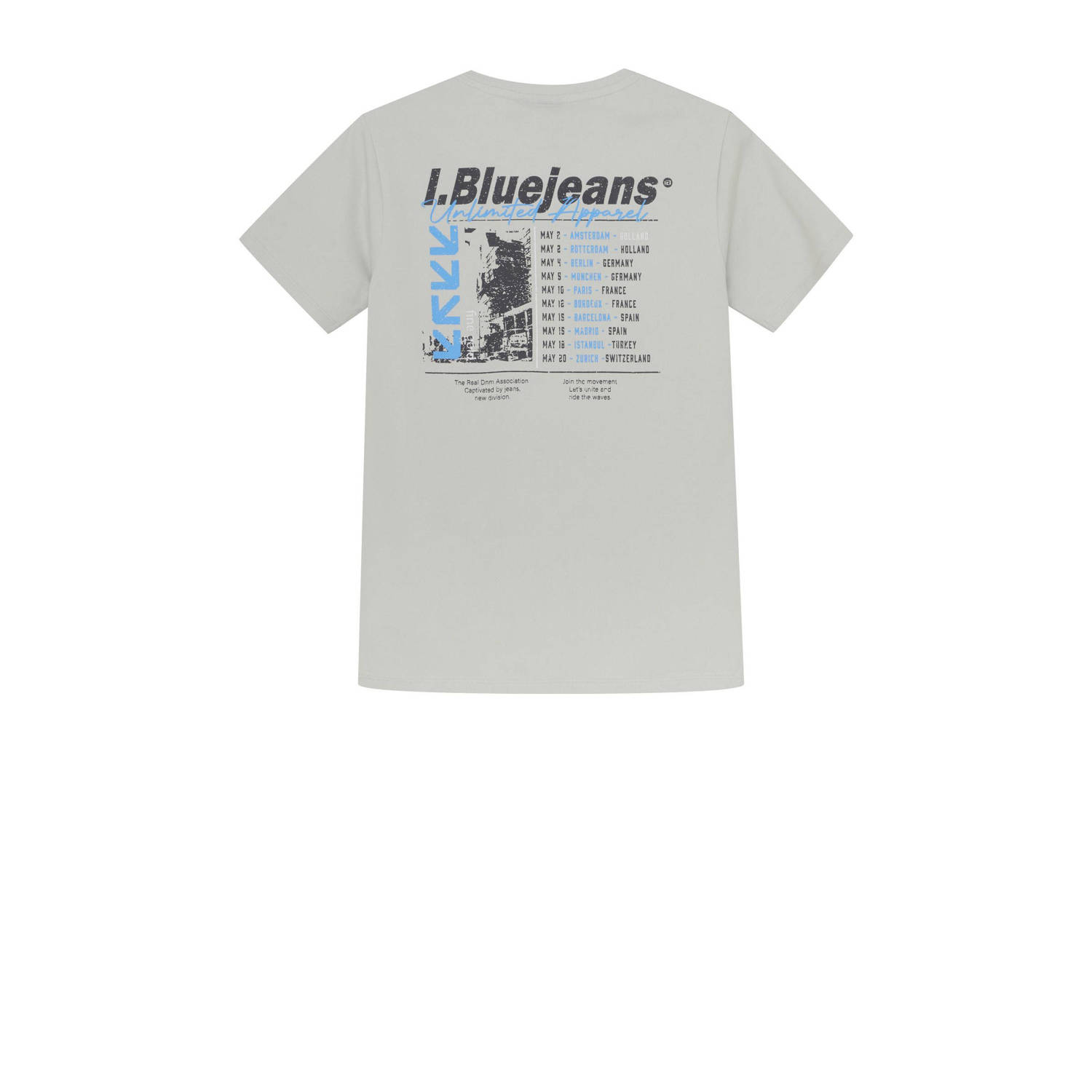 Indian Blue Jeans T-shirt lichtgrijs