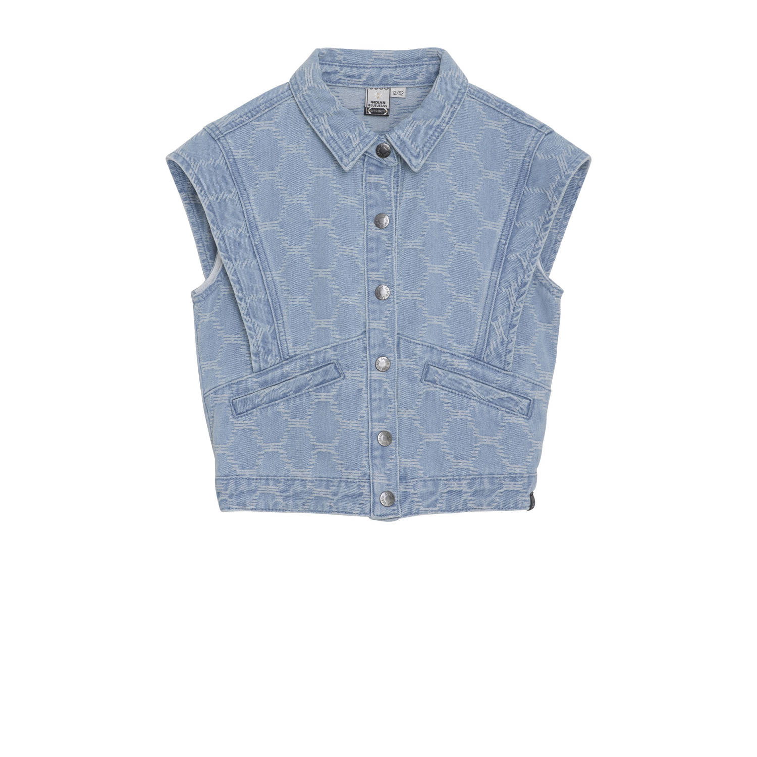 Indian Blue Jeans gilet light blue denim