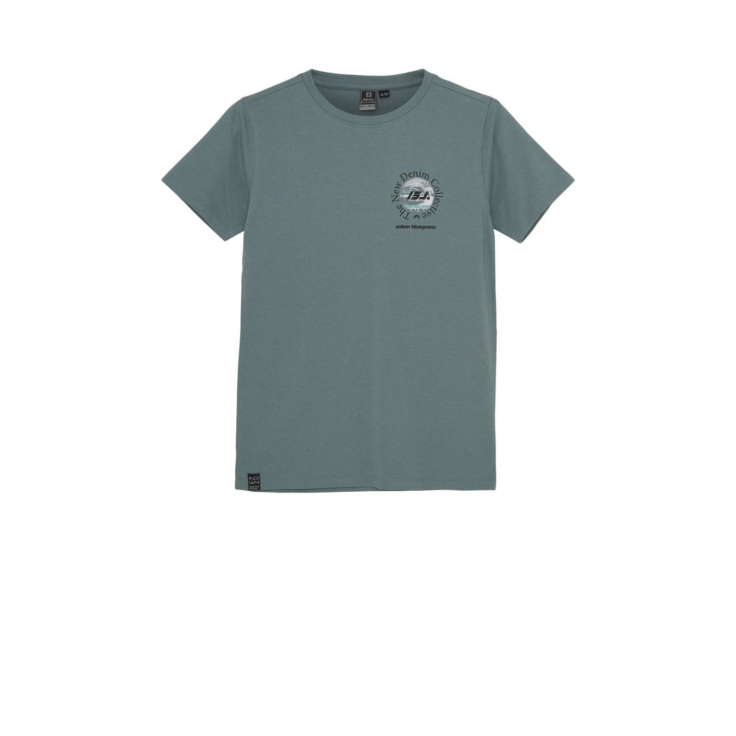 INDIAN BLUE JEANS Jongens Polo's & T-shirts T-shirt Backprint Tnd Groen