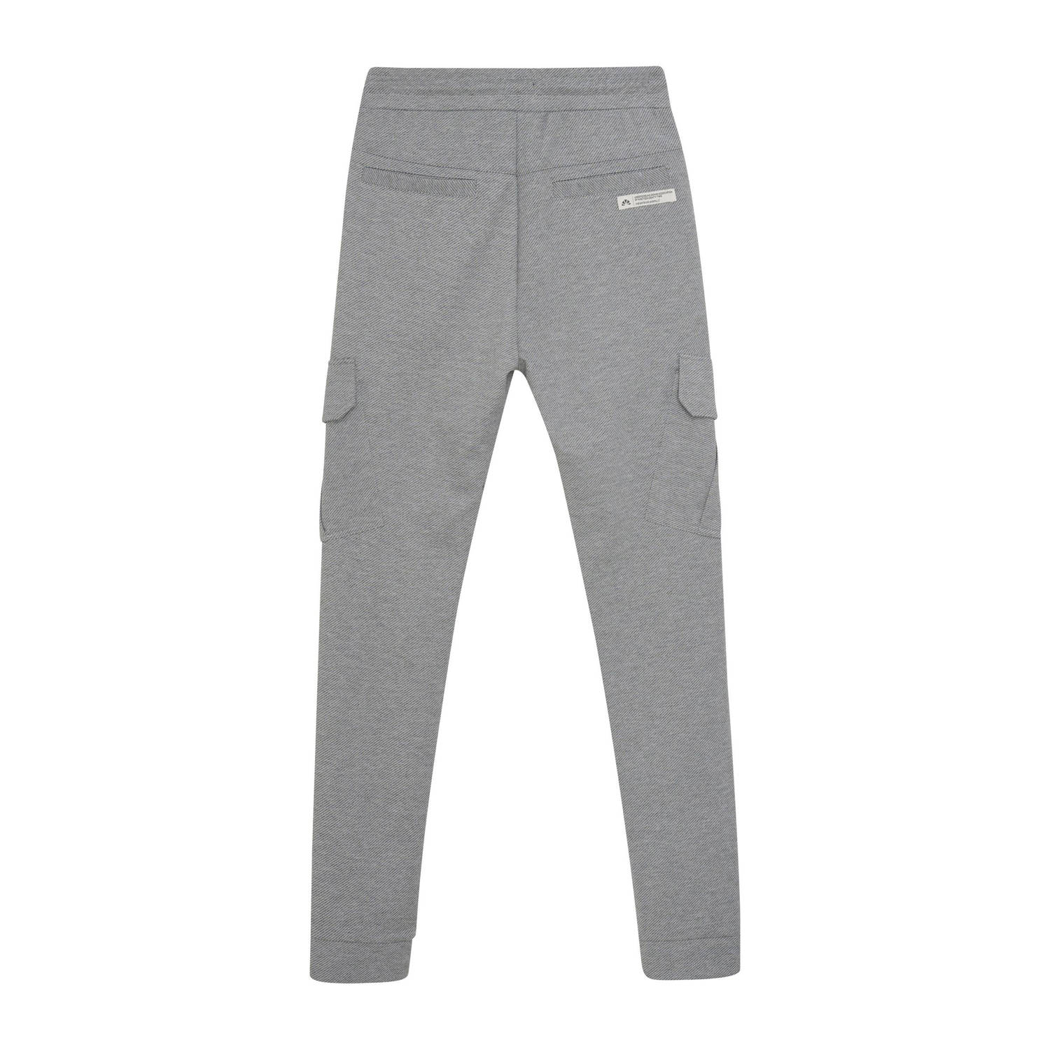 Indian Blue Jeans slim cargo broek grijs melange