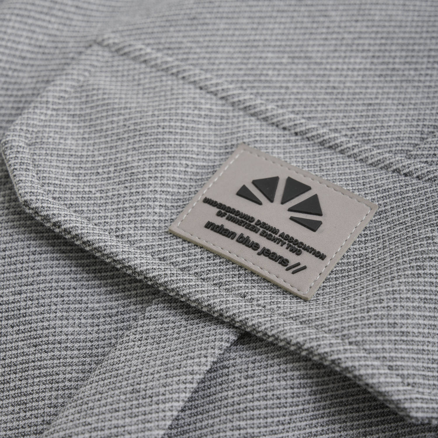 Indian Blue Jeans slim cargo broek grijs melange