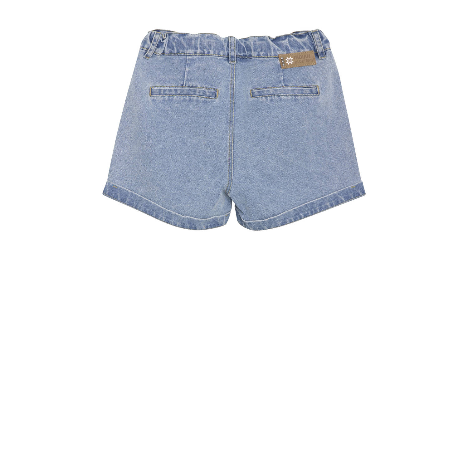 Indian Blue Jeans straight denim short light blue denim