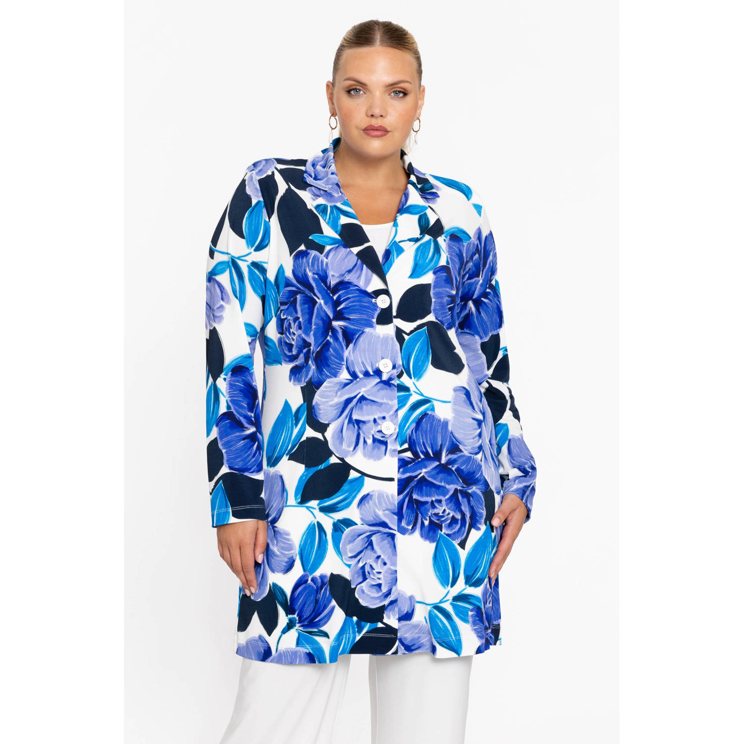 YOEK regular blazer blauw