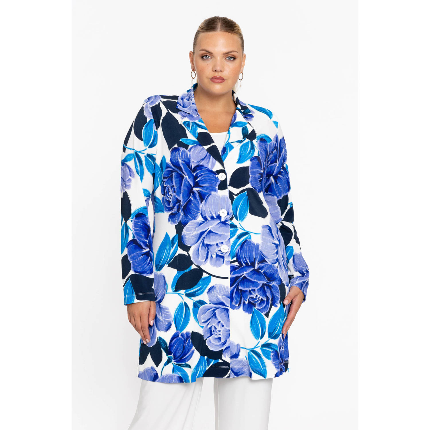 YOEK regular blazer blauw
