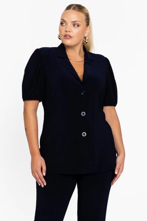 regular blazer blazer donkerblauw