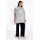 YOEK oversized gestreepte tuniek Plus Size - beige