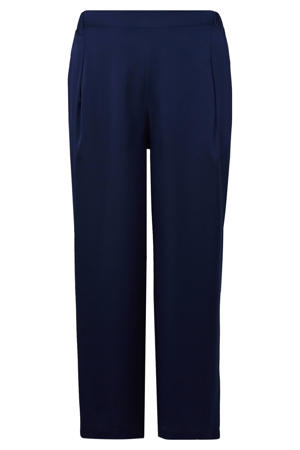 straight broek donkerblauw