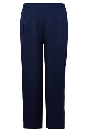 straight broek donkerblauw