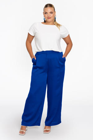 straight broek blauw