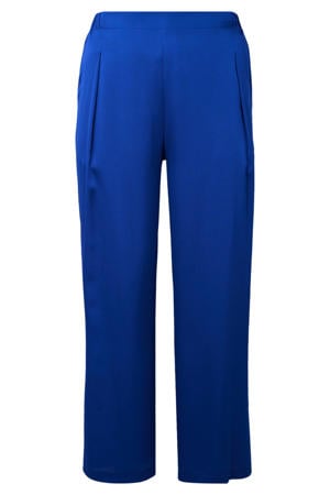 straight broek blauw
