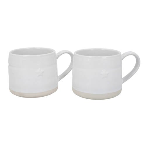 Mikasa mok (380 ml) (set van 2) - Star - Crème
