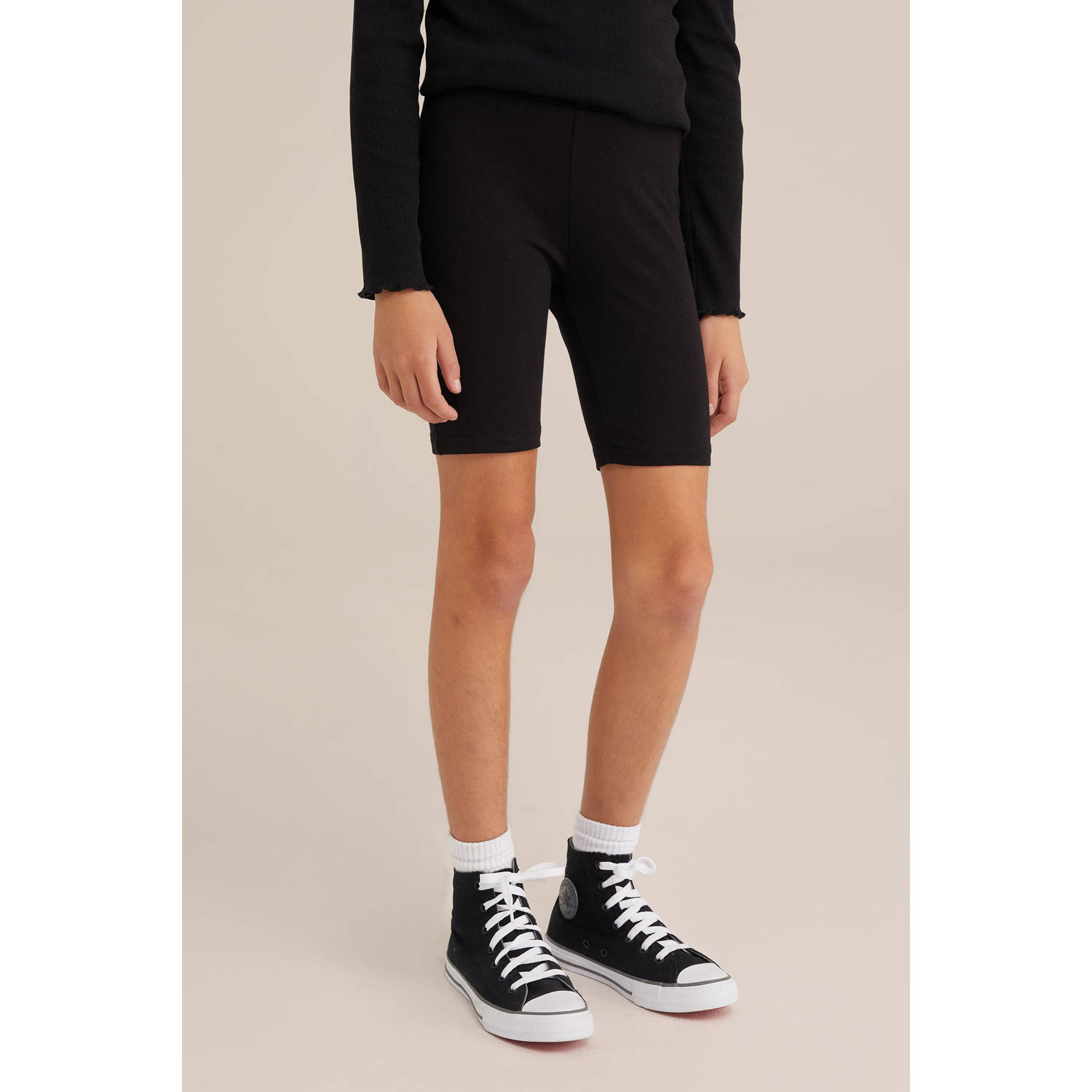 WE Fashion WE Fundamentals skinny legging (Set van 2) zwart