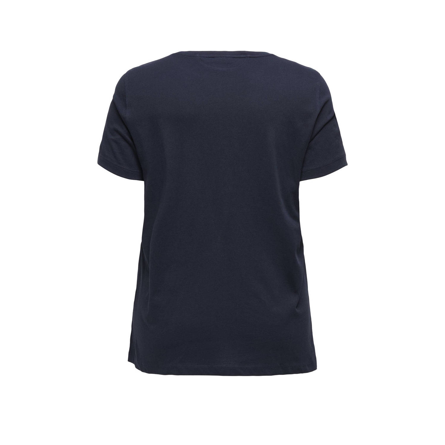 ONLY CARMAKOMA T-shirt donkerblauw