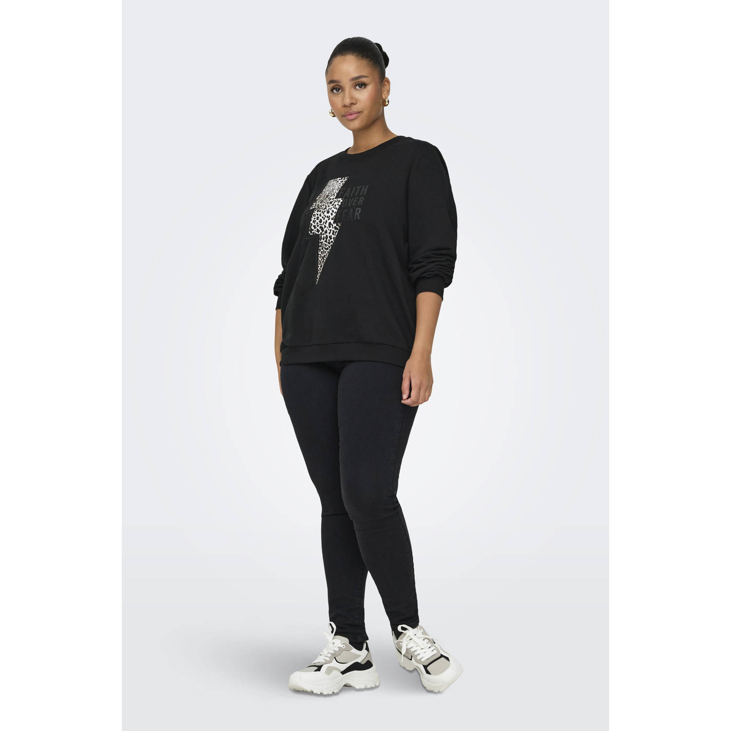 ONLY CARMAKOMA sweater zwart