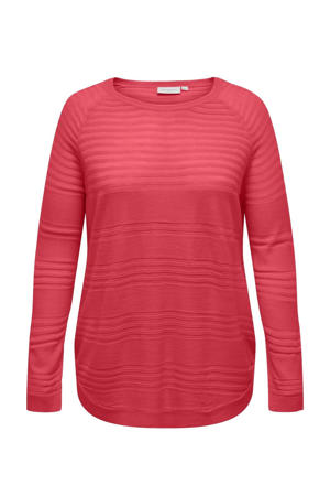 pullover rood fijn gebreid