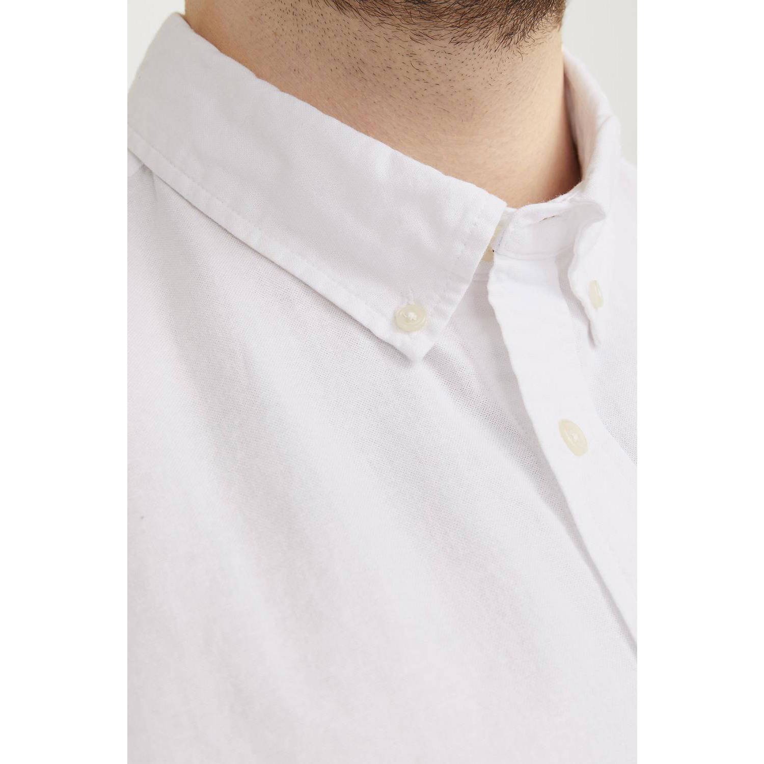 JACK & JONES PLUS SIZE casual overhemd wit