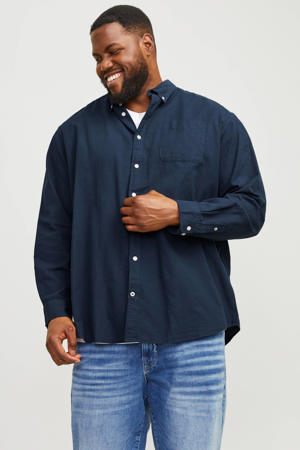 casual overhemd donkerblauw