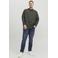 JACK & JONES PLUS SIZE casual overhemd donkergroen