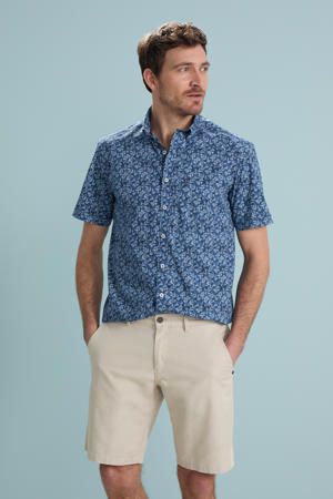 casual overhemd blauw