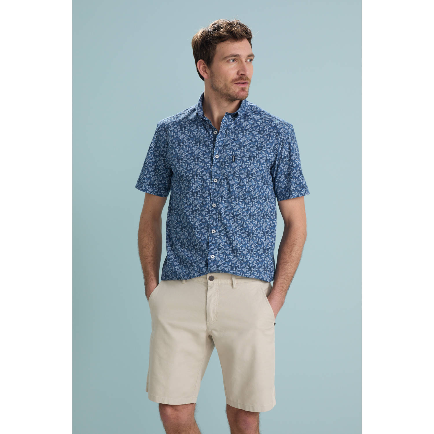 State of Art casual overhemd blauw