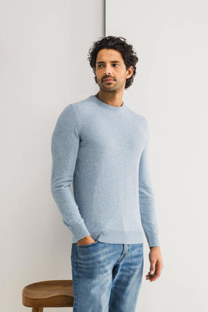 gebreide trui blauw