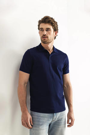 regular polo donkerblauw