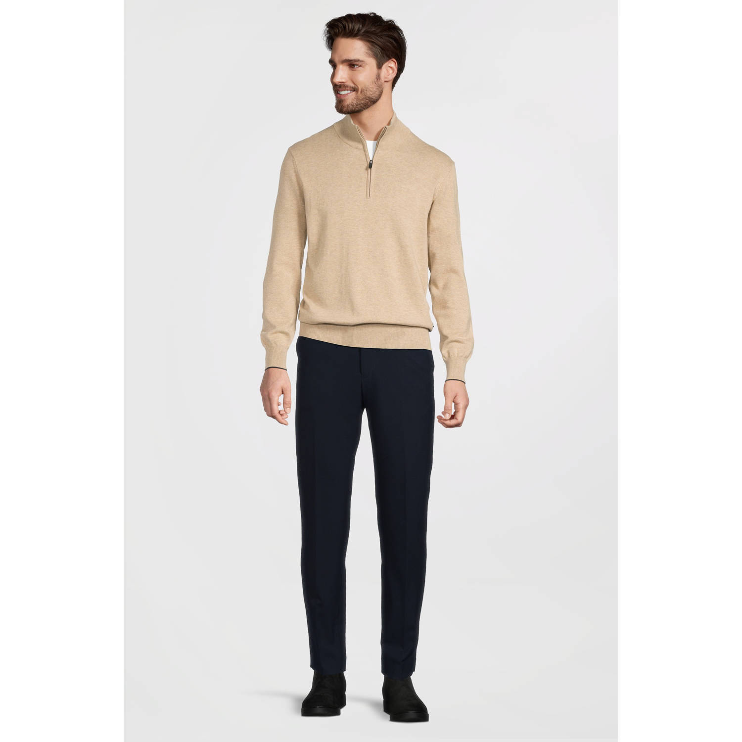 State of Art pullover fijn gebreid beige