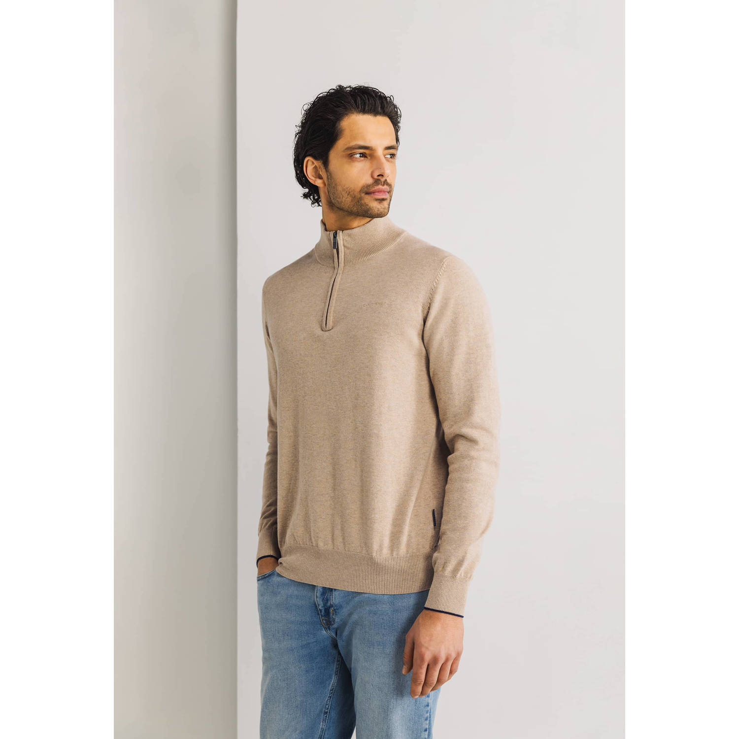 State of Art pullover fijn gebreid beige